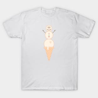 ICE CREAM SNOWMAN T-Shirt